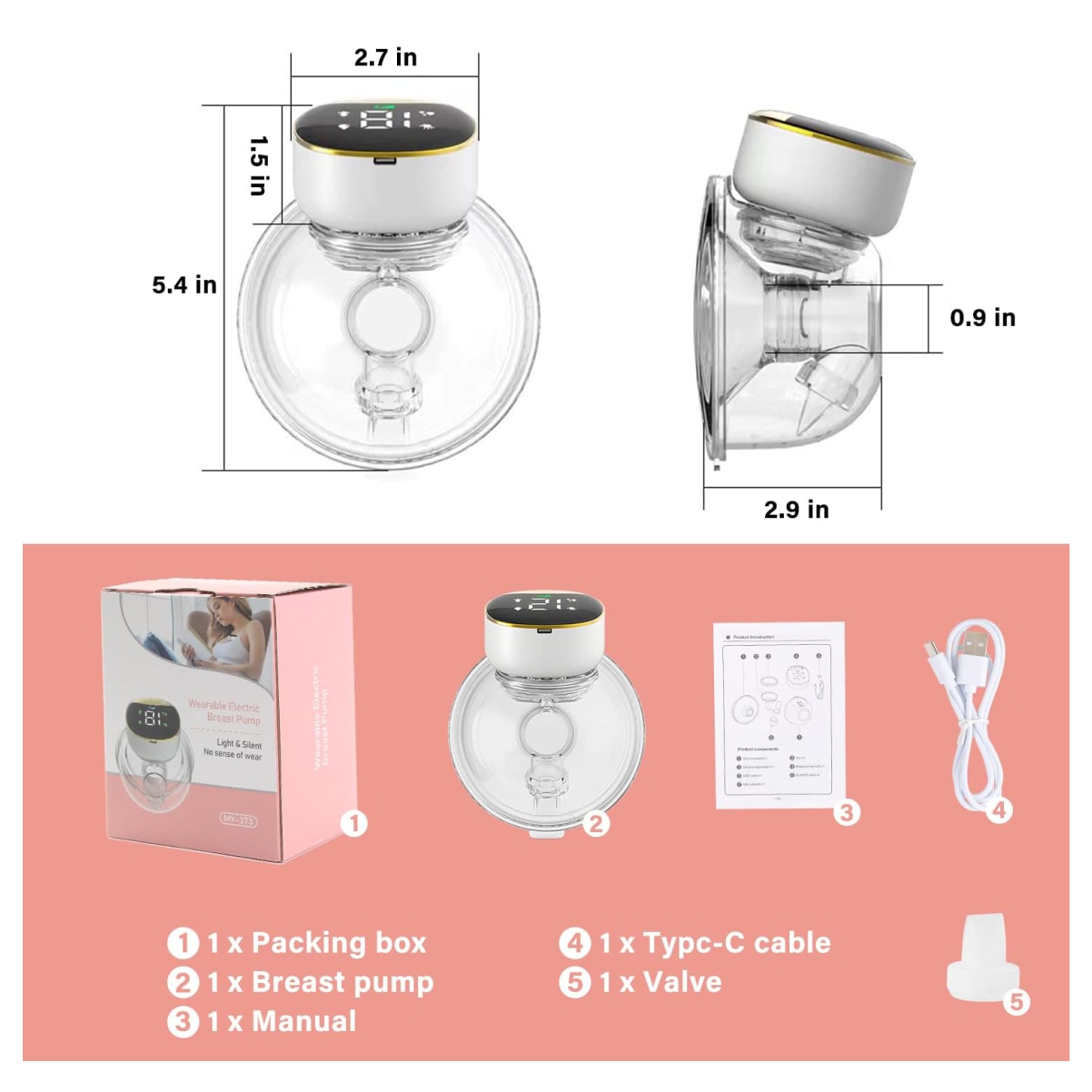 Miniatura 3 de Extractor leche Manos Libres pantalla